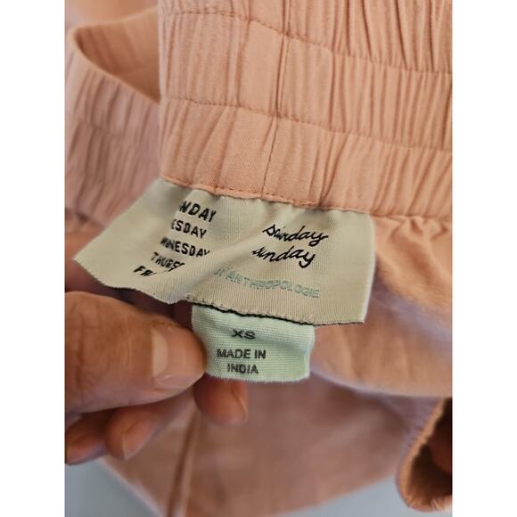 Anthropologie Saturday Sunday Wide Leg Pants Size‎ XS Peach - Picture 5 of 10
